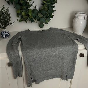LOFT Charcoal Knit Pullover